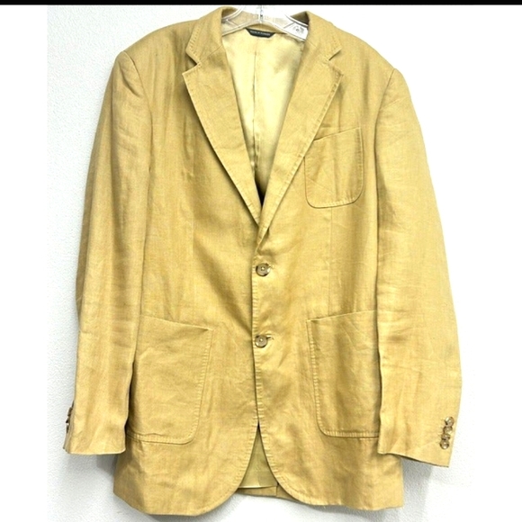 Banana Republic Sports Coat Tan 2 button Made in Turkey